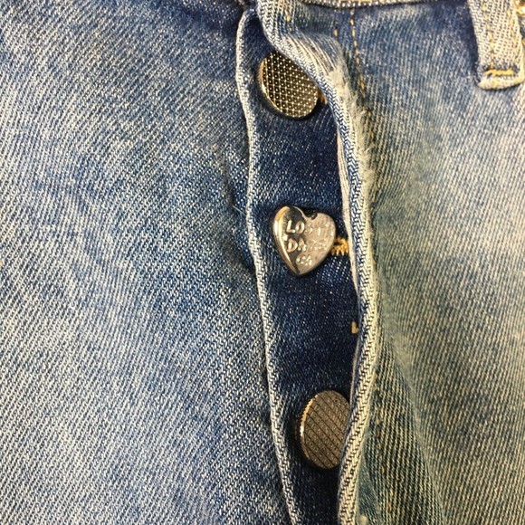 New LOST DAZE Washed Blue Denim Portal Jeans Size 31 $850 - Picture 13 of 14